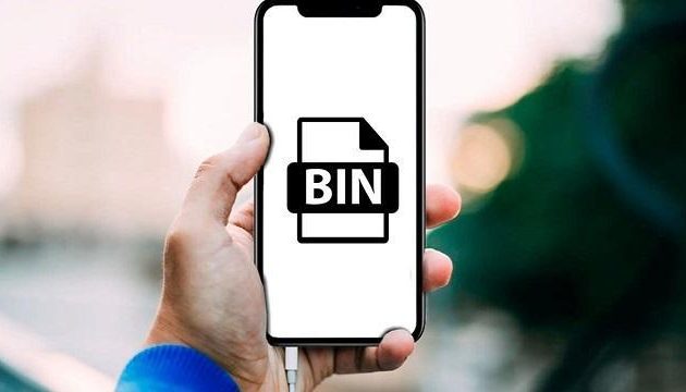 buka file bin di android